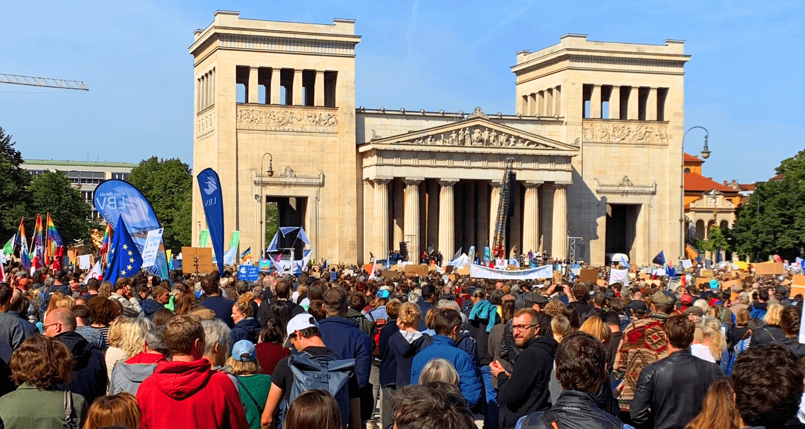 Climate protest at Königsplatz Munich 2019